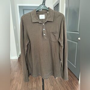 Billy Reid Long Sleeve Polo